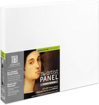 Ampersand Art Supply Wood Gesso Artist Painting Panel: Primed Smooth, 11" x 14", 1-1/2" Cradled Profile