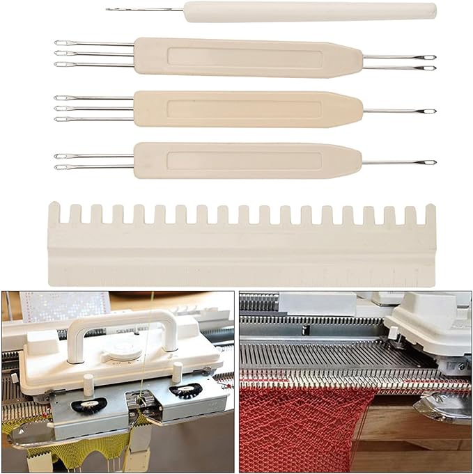 Fayelume Knitting Machine Accessories, Needle Threaders, Seam Ripper, Transfer Tool Needle Pusher, Compatible with KH581 KH811 KH900