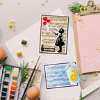 GLOBLELAND Vintage Sheet Music Background Clear Stamps for Card Making Music Notes Lace Silicone Clear Stamps Words Transparent Stamp Seal for DIY Scrapbooking