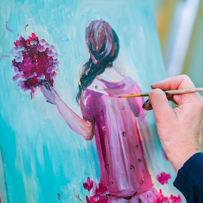 Wood Canvas Boards Unfinished Wooden Panel Boards Paint Pouring Panels for Painting Drawing Home Decor(12 Pieces,3 Sizes)