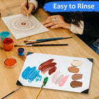 Glass Palette for Oil Painting 16 x 12 Inches, Clear Paint Mixing Palette for Acrylic Painting, Ultra White, Painting Supplies for Use with All Art Media, Artists, Adults, Kids