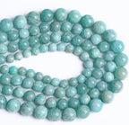 12MM 32PCS Natural Stone Amazonite Gemstone 2A Grade Crystal Loose Beads for Jewelry Making DIY Bracelet Necklace 1 Strand