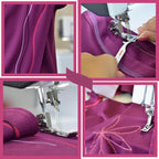 Bernette B64 Airlock Serger Overlocker with Air Threading | 1300SPM, 16 Stitches, Free Arm, LED Light, Free Hand System | 6 Overlock Foot Kit Extension Table