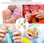 4Pcs Crochet Rings for Finger, Crochet Tension Ring for Crocheting Open Adjustable Yarn Guide Crochet Tension Ring Crochet Accessories Knitting Ring for Finger (Multicolor-B), SATONBEYI