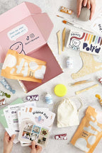 Pott'd Air Dry Clay for Adults. Beginners Home Pottery Kit for Adults. DIY Craft Kit for Adults. Kit Includes: Air-Dry Clay for Adults, Tools, Paints, Brushes, Sealant, How-to-Guides