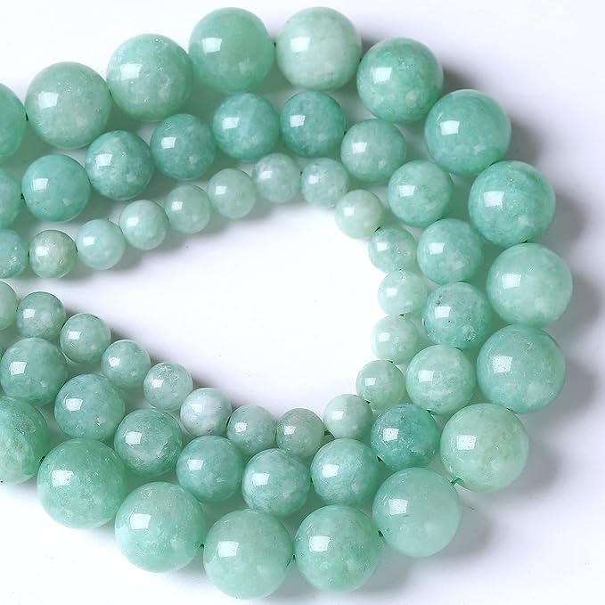 8mm 45pcs Natural Stone Burmese Jade Beads for Jewelry Making DIY Bracelet Crystal