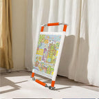 Couple Embroidery Art Embroidery Clip Frame Cross Stitch 4 Slot Presser Heavy Duty Embroidery Bandage Embroidery Frame Needlepoint Frame Embroidery Scroll Frame Embroidery Frames (Orange)