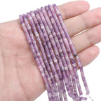 Natural Light Amethyst Spacer Beads Caps Flat Round Loose Beads for Beading Jewelry Making 3mmx2mm 38cm