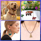 KISREL UV Resin Jewelry Making Kit - 500g Crystal Clear UV Resin and Jewelry Molds, Large UV Light with 22 Beads, Fast Curing for Keychains, Earring Making, DIY Craft Decorations