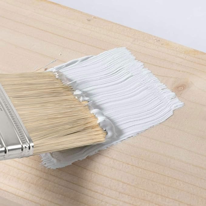 10 Ea 4 Inch Paint Brushes, Home Wall Trim House Paintbrush Bulk with Treated Plastic Handle, Cheap Paint Brushes for Wall Decor