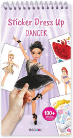 Sticker Dress-Up Dancers. Sticker Activity Book for Kids. Learn Girls Fashion Design, Dancer Poses with Sticker, and Guide for Kids 5 and up. Girls Fashion Paper Dolls Dress up Games