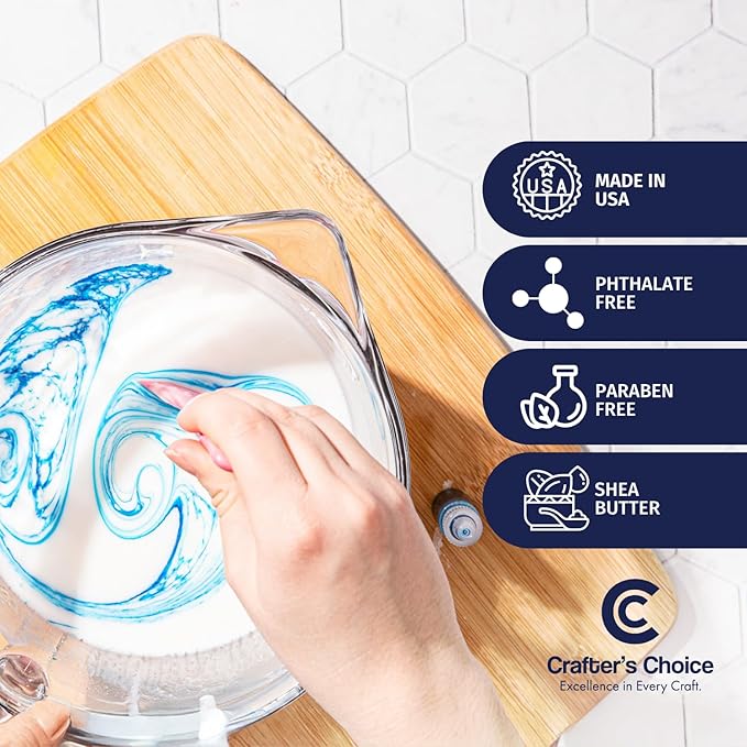 Crafter's Choice Premium Glycerin Melt and Pour Soap Base for Soap Making and DIY Crafting Projects, 2LB Block (Shea Butter)