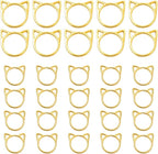 Hilsayum 30PCS Cat Stitch Marker Knitting Stitch Markers Metal Crochet Markers Ring Crocheting Accessories for Weaving, Handmade Crafts