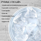 3.3 lb High Density Transparent Gel Candle Wax Clear Gel Wax Jelly Candle 100 Pcs Wick and 100 Pcs Wick Stickers for DIY Making Handmade Projects Material Supplies