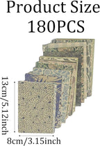 pson 180 Sheets Vintage Scrapbook Paper Pad, Decorative Craft Paper for Journaling, Card Making, Art Collage, DIY Crafts(Style A)