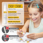 Glittery Garden Girls Jewelry Making Kit. Best Necklace Pendant & Bracelet Crafting Set with Glass Beads & Charms. Fashion Accessories, Arts Crafts Supplies. Birthday Gift