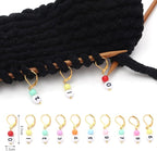 DoreenBeads Stitch Markers for Crocheting and Knitting, Alloy Enamel Crochet Marker Crochet Gifts for Knitting Weaving Sewing Accessories Quilting Jewelry Making