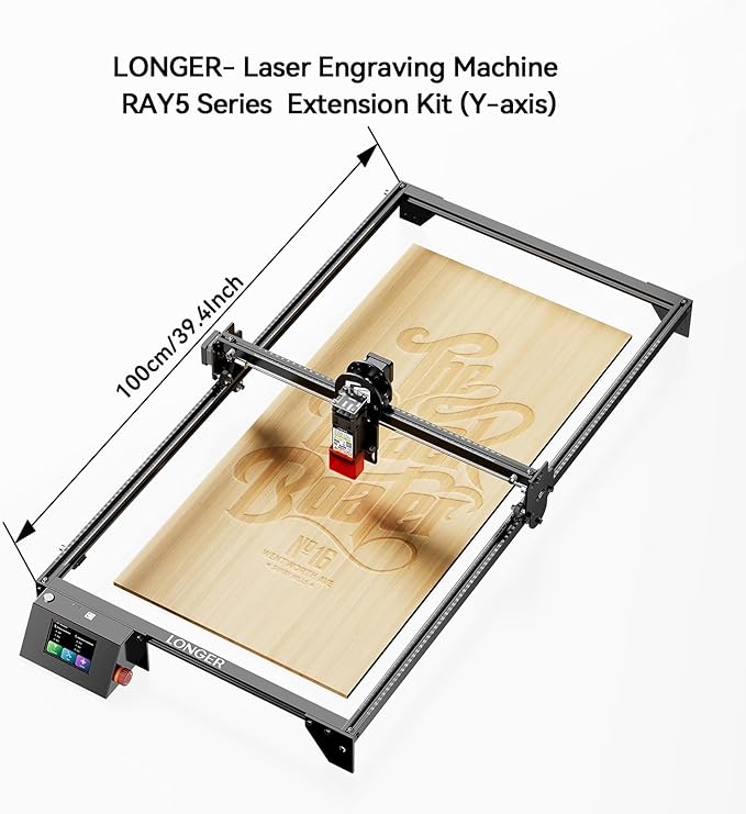 Longer Laser Engraver Y-Axis Extension Kit for RAY5 5W/10W/20W Laser Engraver