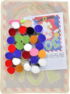 Ylkgogo Latch Hook Kits for Adults, Color Printed DIY Rug Carpet Needlework for Home Decoration Festival Gift 20.5"X 15" (Mushroom)