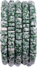 Natural African Jade Spacer Beads Caps Loose Semi Gemstone for Beading Jewelry Making 6mmx3mm 38cm