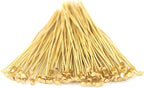 The Bead Chest Gold 21 Gauge 2.5 Inch Head Pins (Approx 100 Pieces)