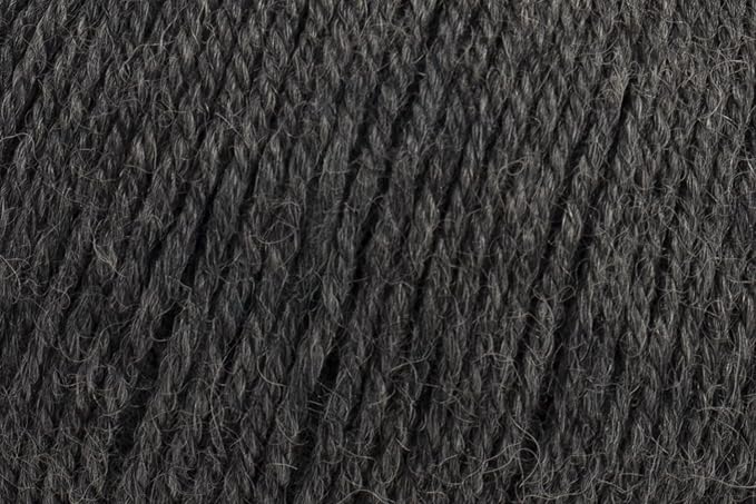 100% Baby Alpaca Yarn for Knitting & Crocheting - 1 Yarn Cone of Premium Yarn DK - Lightweight, Hypoallergenic & Thermal Peru Made - Ideal for Delicate Projects (N042 - Anthracite Grey)