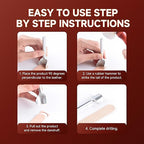 7Pcs Leather Craft Tools Precision Arc-Shaped Half Round Punch Set & Edge Cutters for Belt, Wallet, and Bag Making (Sizes from 10mm to 40mm)