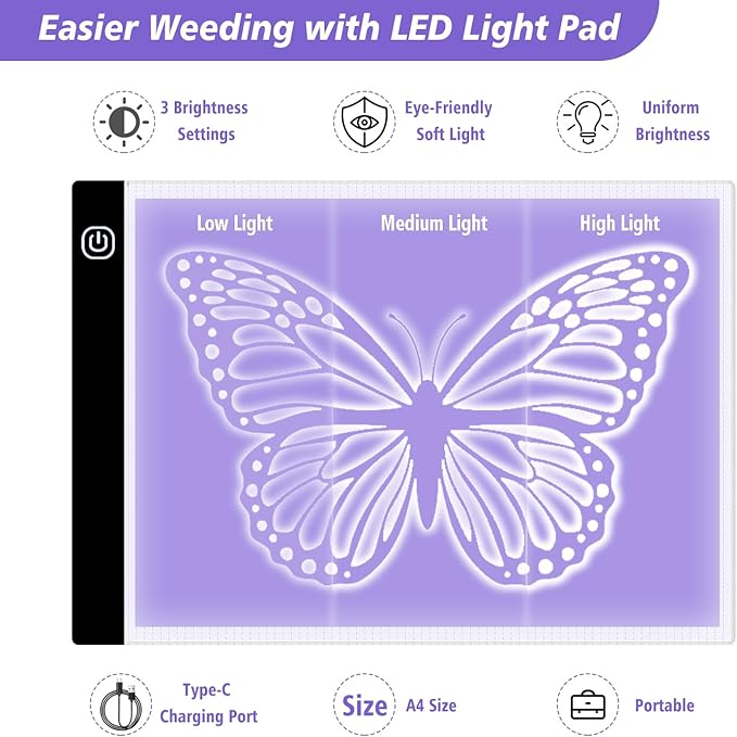 Cutaswish The Essential Bundle for Makers and All Explore Air-The All-in-One Accessories Kit with HTV Vinyl, Adhesive Vinyl, Transfer Tape, True Control Knife, Cutting Mat for Projects