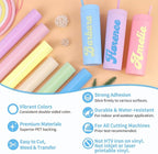 TECKWRAP Permanent Vinyl Boho, 12" x 5ft Permanent Adhesive Vinyl Pastel, 6 Rolls for Cricut, Silhouette, Cameo Cutters, Signs, Scrap-Booking, Craft for Indoor & Outdoor Decal, Light Color