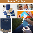 100 Sheets Navy Blue Cardstock 8.5 x 11 Scrapbooking Paper, 75lb Dark Blue Certificate Paper Card Stock for Cards Making, Greeting Cards, Wedding Invitations, Menus