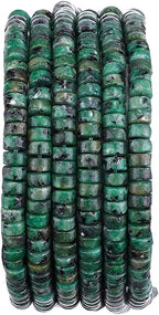 Natural African Turquoise Spacer Beads Caps Loose Semi Gemstone for Beading Jewelry Making 4mmx2mm 38cm