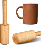 Baderke Cup Pottery Molds, Create Pottery Mug Vases, Cup Molds Crockery Shaping Tool, Assist in Hand Building Crockery Mugs for DIY Ceramic Cup Mug Vase Making(2 1/4'', 9-10 oz)