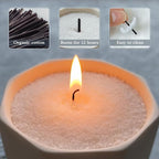 Pearled Candle Extra Wicks 200 Pack for Pearled Candle Making - 2 Inch Black Cotton Candle Wicks for Candle Making DIY