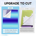 Tintnut Blue Permanent Vinyl - 8 Sheets 12"x10"Gradient Patterned Permanent Adhesive Vinyl for Cutting Machine, Home Decor Self Sticker