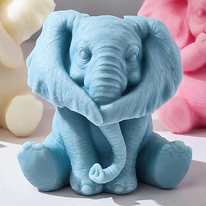Elephant Resin Casting Mold - Animal Silicone Mold for Candle Making & Home Decor