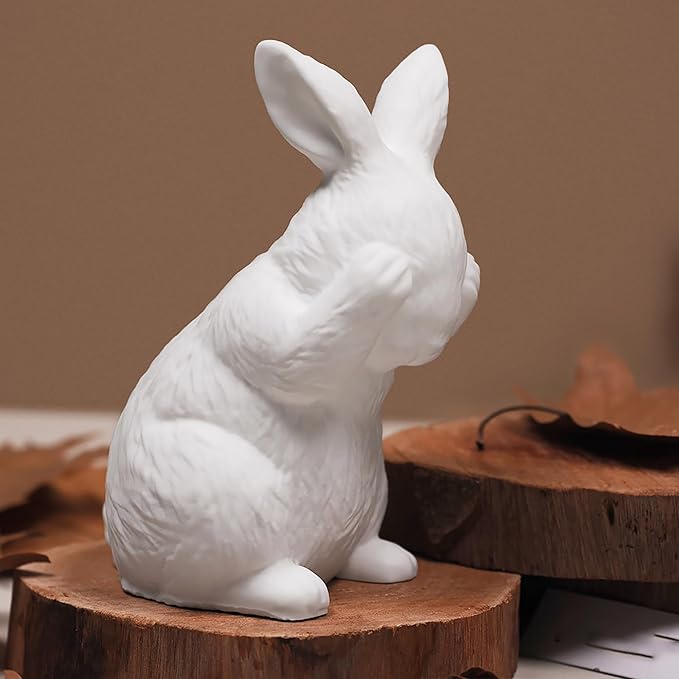 3 Wise Rabbit Molds - No See/Speak/Hear Candle 3 Pack Bunny Resin Mold - Resin Casting Silicone Molds for Home Decor & Candle Making Wave Spiral Mold