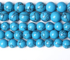 10MM 38PCS Blue Turquoise Spacer Loose Beads for Jewelry Making DIY Bracelet Necklace