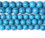 12MM 32PCS Blue Turquoise Spacer Loose Beads for Jewelry Making DIY Bracelet Necklace