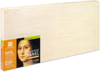 Ampersand Art Supply Unprimed Basswood Artist Panel, 7/8" Cradled Profile, 6"x12"