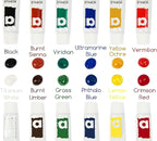 Falling in Art Beechwood Easel Box Set, 27 Pcs Tabletop Acrylic Paint Set, Portable Display Easel Stand with 12 Acrylic Paints, Canvas Panels and Brushes, Suitable for Beginners and Professionals