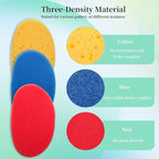 12Pcs Clay Sponges for Clay, Boyistar Ceramics Pottery Clay Sponge for Shaping and Clean Sponge with 3-Density Clay Sponge Artists Sponge for Pottery Modeling Sculpting with Mesh Bag
