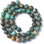 6mm 60pcs Natural Stone Green African Turquoise Spacer Loose Beads for Jewelry Making DIY Bracelet Necklace