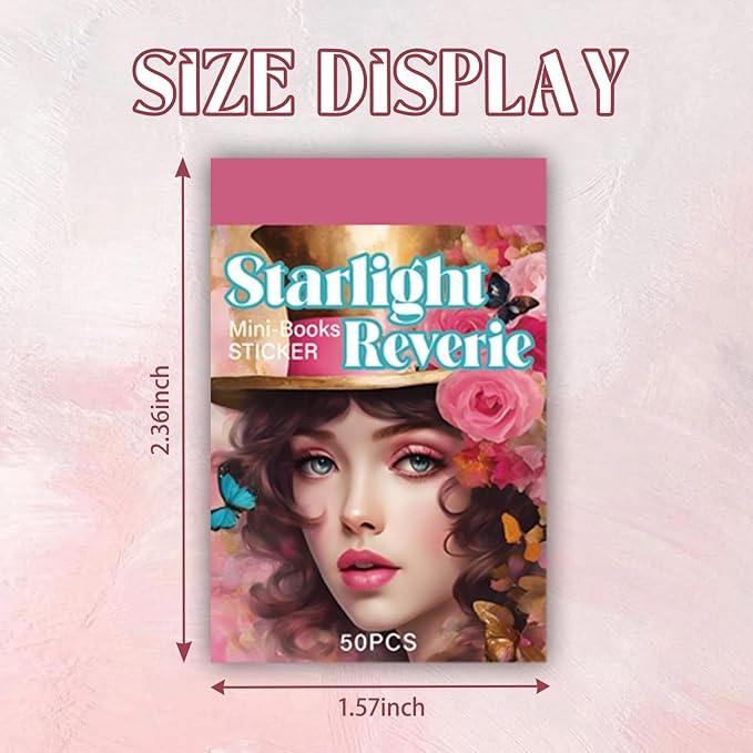 Washi Stickers, 6 Sets 300 Pcs Aesthetic Sticker Book for DIY Journaling, Journaling Supplies for Bullet Journal Art Diary Card Craft Gifts Planner Notebook