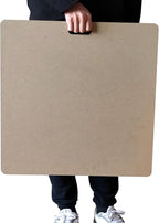 Clay Wedging Board with Built in Handle Portable Wooden Mat Clay Board for Clay Crafts Arts Making,Drafting Art (22 x 22 Inch, 1 PCS)