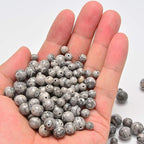 NCB 200pcs 4mm Landscape(Map Japser) Small Tiny Loose Beads for Jewelry Making Natural Semi Precious Round Smooth Gemstones Spacers Charms for Necklaces Bracelets (Landscape(Map Japser), 4mm 200Beads)