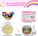 MeoobkCraft Alpine Sweetpea for Latch Hook Kits for Adults Beginners Dog Pre-Printed Latch Hook Rug Kits Embroidery Cross-Stitch for Home Home Decoration 19.7 x 19.7in