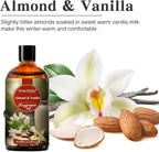 PHATOIL Almond & Vanilla Fragrance Oils for Aromatherapy, 3.38FL.OZ Diffuser Oils for Home, Perfect for Aromatherapy, Humidifiers, Yoga, DIY Candle and Soap Making - 100ml