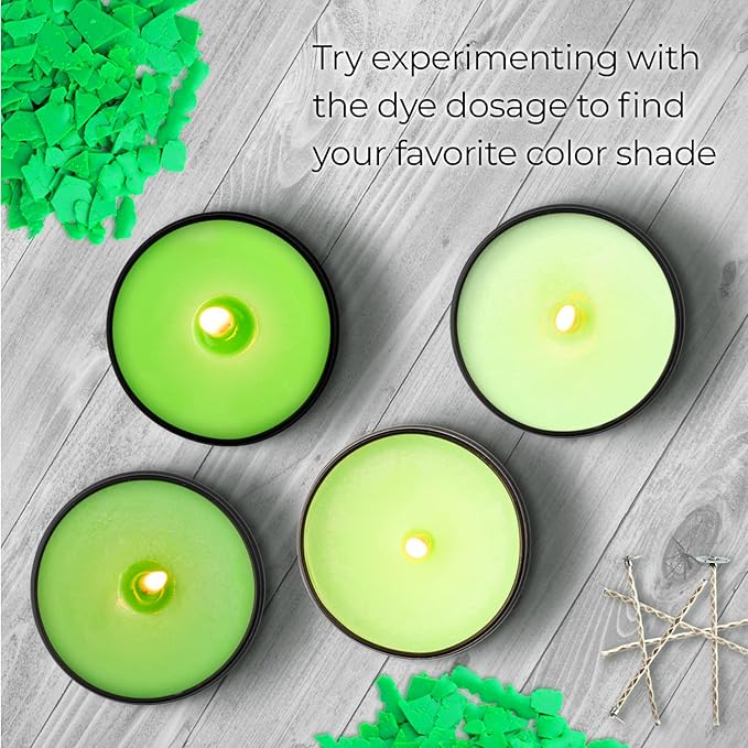 Bright Lime Candle Dye 2oz for Soy Candle Making – Highly Concentrated Candle Wax Dyes – Candle Shop Premium Color Dye Chips for Soy Wax, Beeswax, Paraffin