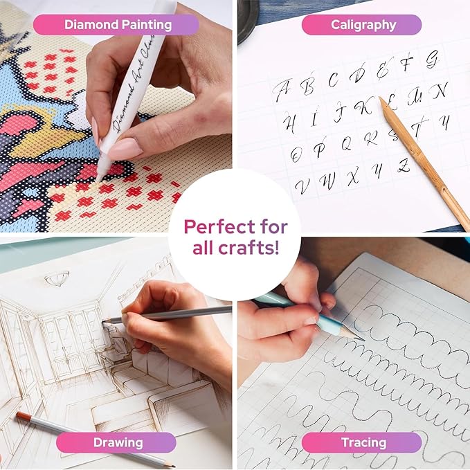 DIAMOND ART CLUB - New A4 Light Pad, USB LED Light Board for Diamond Painting and DIY Crafting, 5D Diamond Art Tools and Accessories, 14.1" x 10.6"