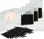 300-Pack Pearled Candle Cotton Wicks for Sand Candles Making - 2 Inch MANNYCOM Metal-Free and Lead-Free Refill Sand Wax Wick for Making DIY (Black)